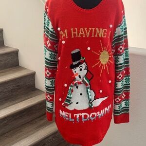 LIGHTS -Up.
Fun Festive light up Christmas Seater.